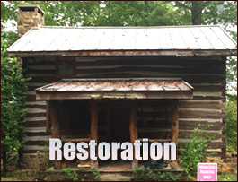 Historic Log Cabin Restoration  Washington County, North Carolina