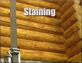  Washington County, North Carolina Log Home Staining